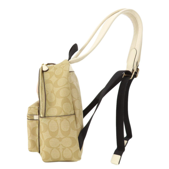 [美品] COACH コーチ　リュック　シグネチャー　ワッペン　ウサギ COACH コーチ F20909 ワッペン ウサギ シグネチャー リュック