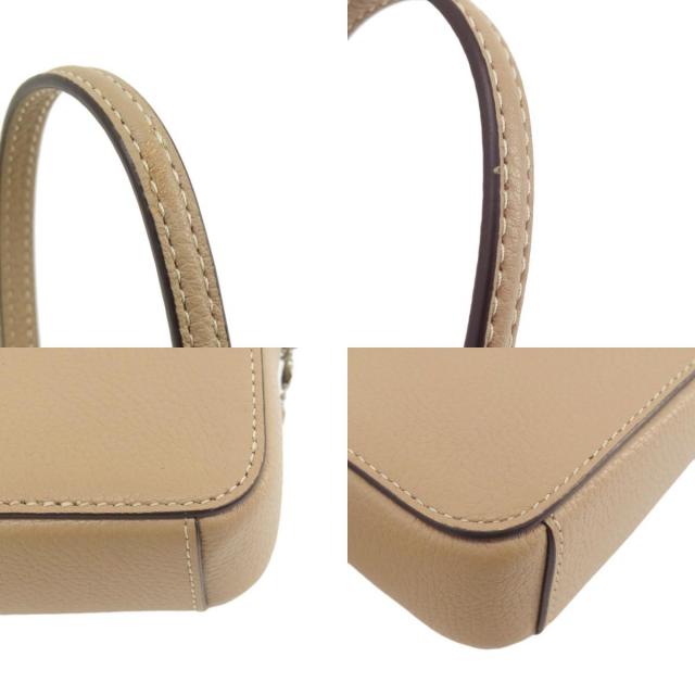 COACH ブラウンレザーショルダーバッグ COACH コーチ 88484 ロゴ ショルダーバッグ レザー レディース
