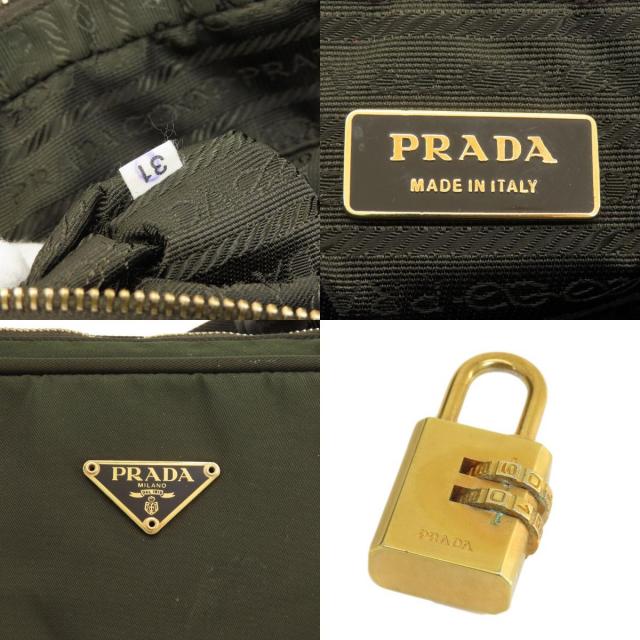 PRADA ハンドバッグ イエロー ナイロン【472】2148103489396 引きだす 