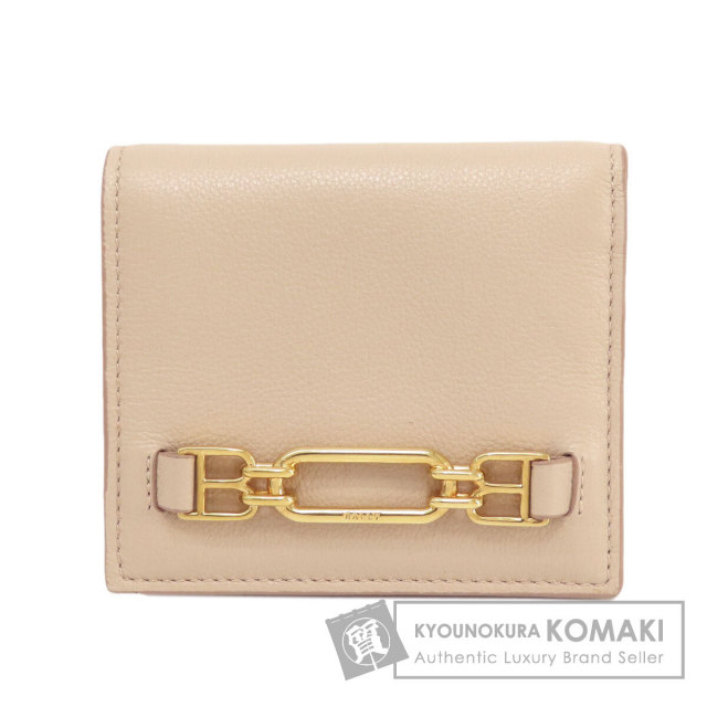 BALLY バリー ロゴ金具 コンパクト財布 二つ折り財布（小銭入れあり 