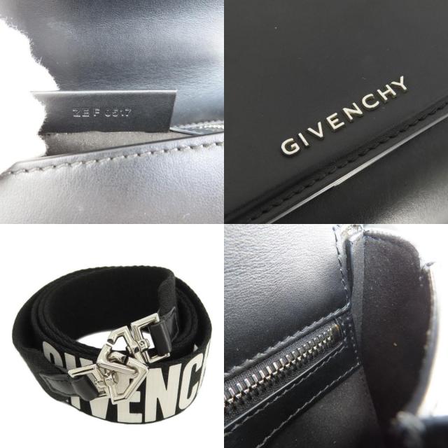 GIVENCHY ジバンシー ロゴ金具 2WAY ハンドバッグ レザー レディース 