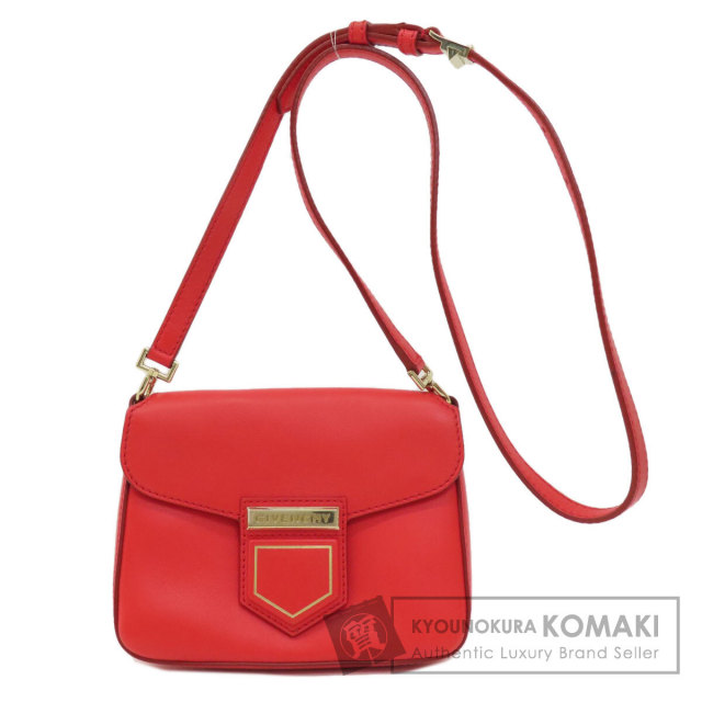 GIVENCHY ジバンシー ロゴ ショルダーバッグ レザー レディース 