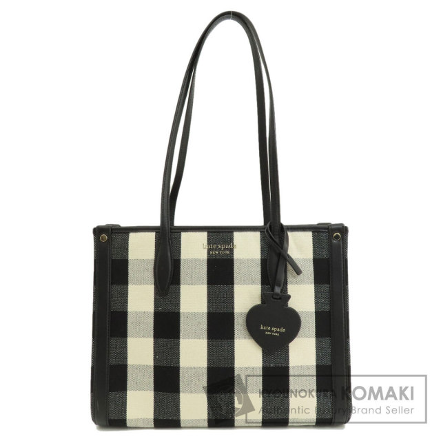 kate spade ケイトスペード チェック柄 トートバッグ キャンバス 