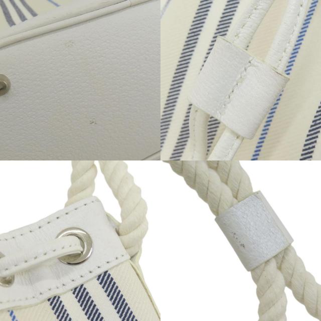 BURBERRY バーバリー ストライプ トートバッグ キャンバス レディース