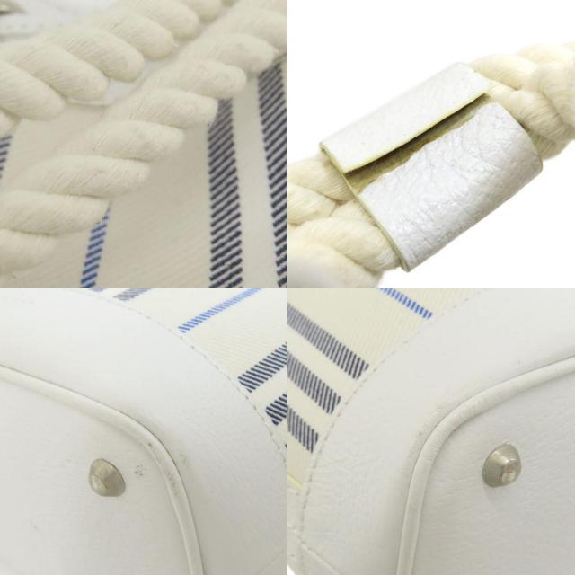 BURBERRY バーバリー ストライプ トートバッグ キャンバス レディース