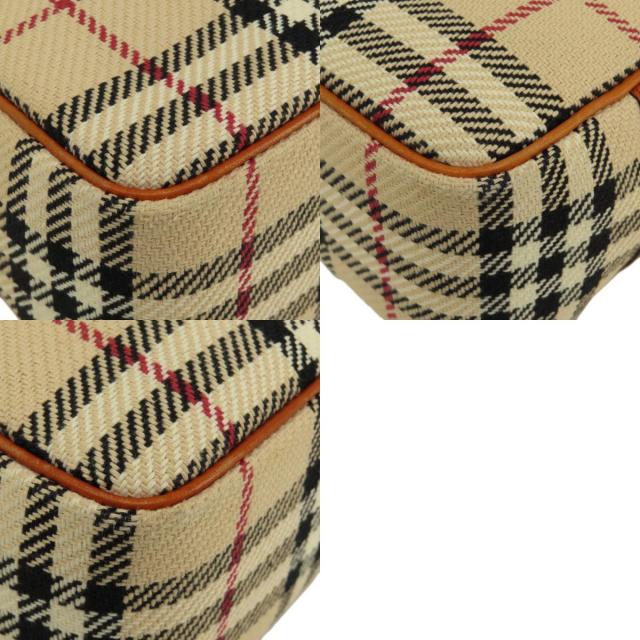 BURBERRY バーバリー ノバチェック ハンドバッグ ニット レディース 