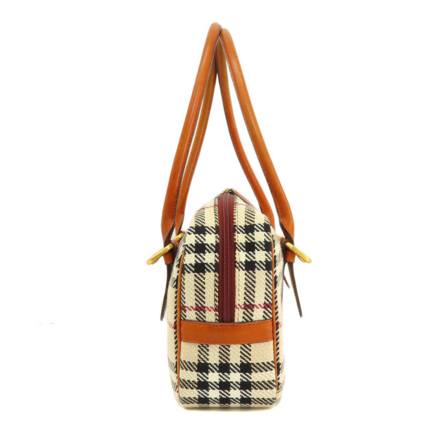 BURBERRY バーバリー ノバチェック ハンドバッグ ニット レディース