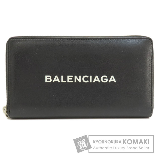 BALENCIAGA バレンシアガ ロゴ 長財布（小銭入れあり） レザー レディース