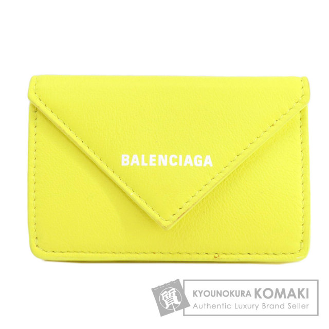BALENCIAGA バレンシアガ 391446 ペーパー ミニウォレット 二つ折り  