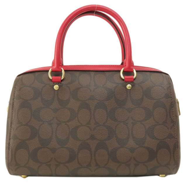 COACH コーチ F83607 シグネチャー 2WAY ハンドバッグ PVC レディース 