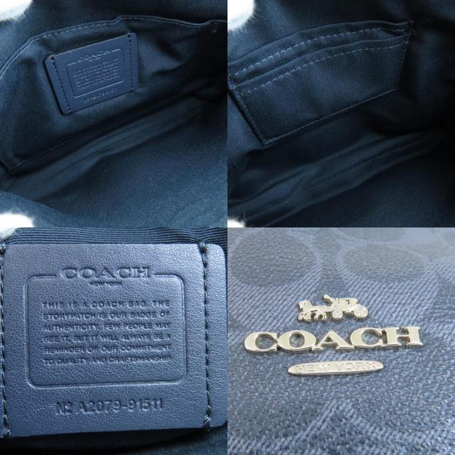 COACH コーチ 91511 ロゴ ショルダーバッグ PVC レディース 