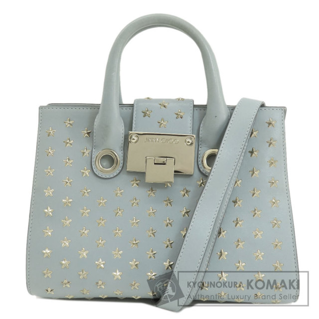 Jimmy Choo ジミーチュウ スターモチーフハンドバッグレザー