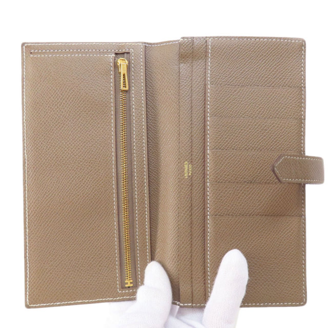 HERMES エルメス ベアンスフレ エトープ ゴールド金具 長財布（小銭 