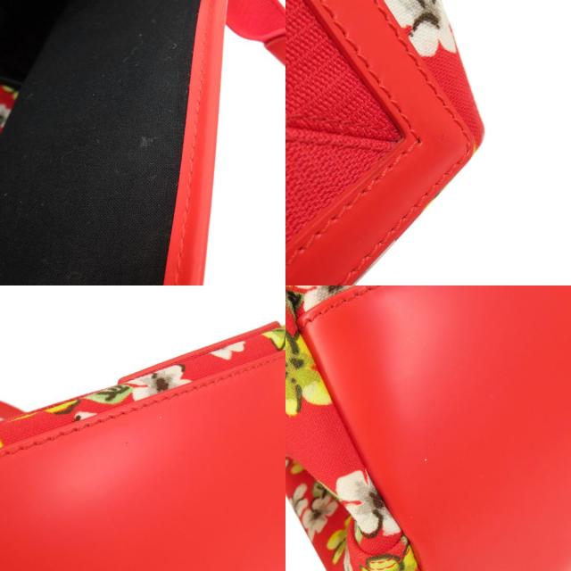 バレンシアガ BALENCIAGA 329933  ネイビーカバス フラワーモチーフ  ハンドバッグ キャンバス 中古 BALENCIAGA バレンシアガ 329933 ネイビーカバス フラワーモチーフ