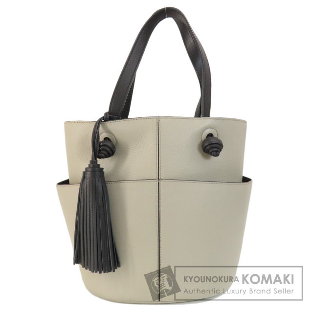 TODS トッズ タッセル バケット ハンドバッグ レザー レディース