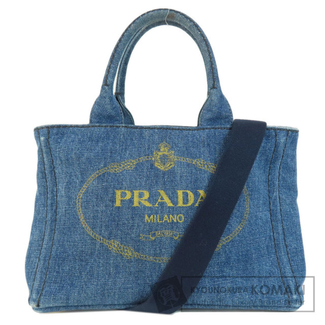 プラダ デニム カナパ ミニ 2WAYハンドバッグ PRADA プラダ カナパミニ 2WAY ハンドバッグ デニム レディース