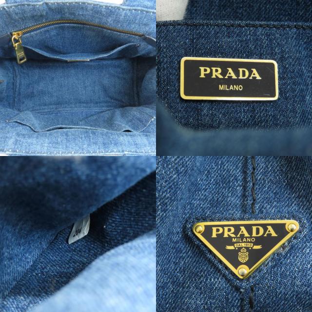 プラダ デニム カナパ ミニ 2WAYハンドバッグ 口コミ・レビュー｜PRADA デニム ファブリック 2WAYハンドバッグ