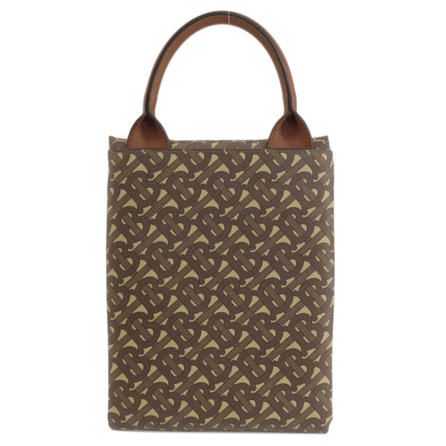 BURBERRY バーバリー Bロゴ 総柄 ハンドバッグ PVC レディース 