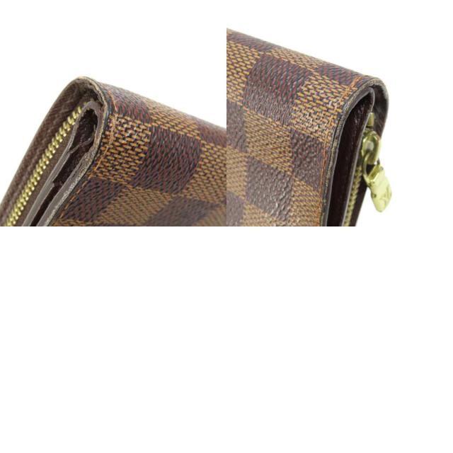 LOUIS VUITTON ルイヴィトン M61668 コンパクト・ジップ 二つ折り財布（小銭入れあり） ダミエキャンバス レディース [中古] LOUIS VUITTON ルイヴィトン M61668 コンパクト・ジップ 二つ折り財布