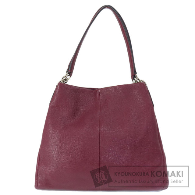 COACH トートバッグ ブラック/バーガンディ COACH バーガンディ トート