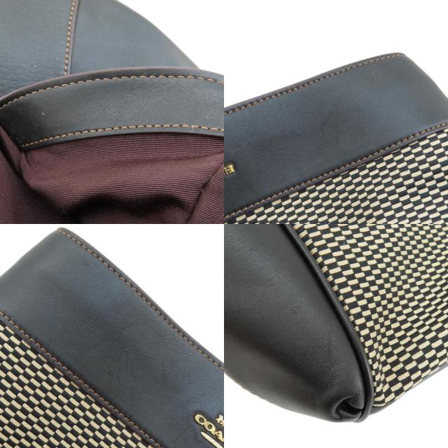 COACH コーチ F27575 ロゴ金具 トートバッグ キャンバス レディース