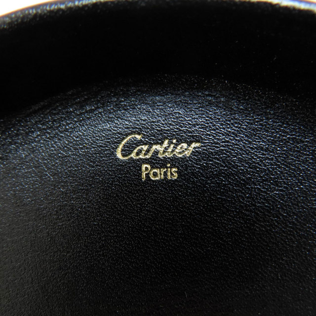 CARTIER カルティエ ドゥーブルC ロゴ コインケース レザー レディース