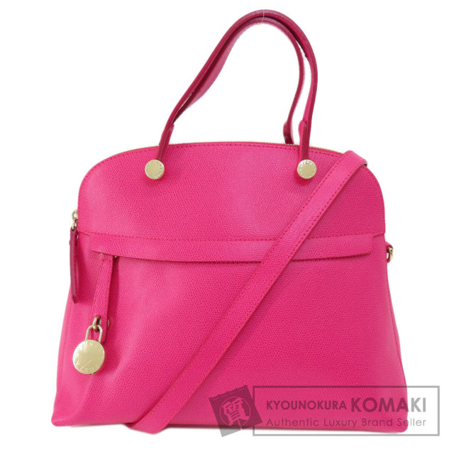 ✨極美品✨フルラ パイパー S ショルダーバッグ 2way 斜め掛け ピンク FURLA 極 極美品 FURLA フルラ パイパー ハンドバッグ　2WAY ピンク　М