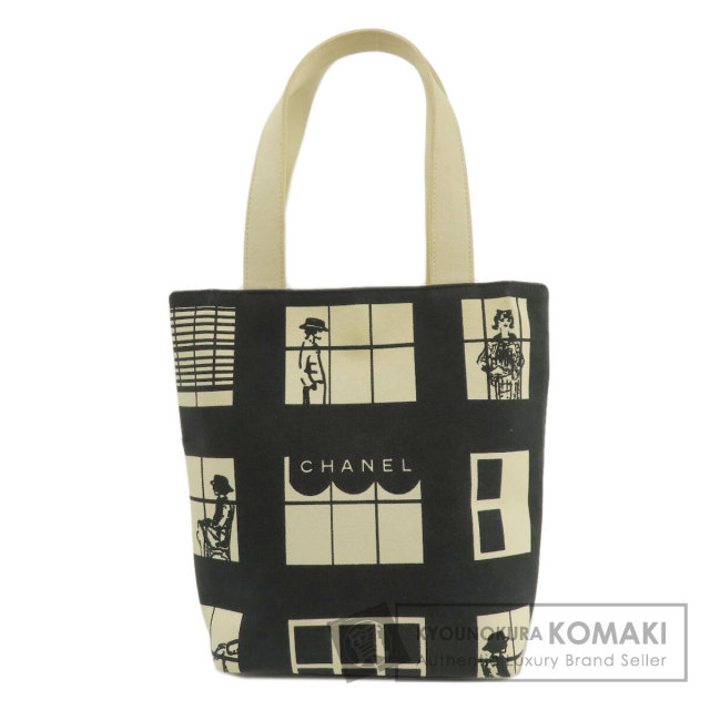 CHANEL シャネル ウィンドウズライン トートバッグ キャンバス レディース 