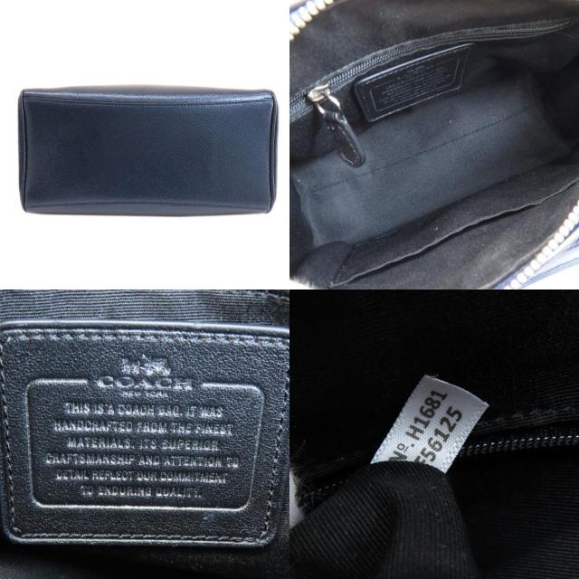 COACH コーチ レザー 本革 ハンド バッグ ミニトート ブラック