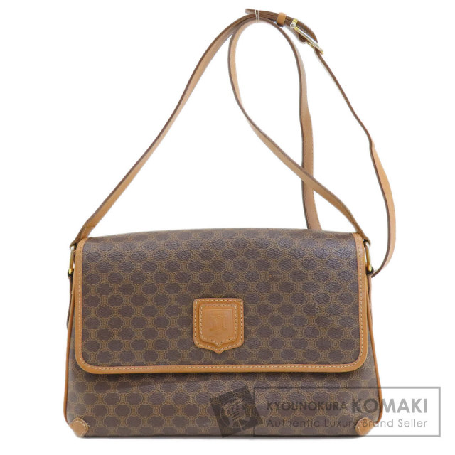 CELINE セリーヌ マカダム柄 ショルダーバッグ PVC レディース
