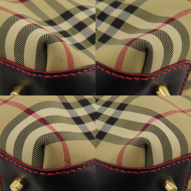 BURBERRY バーバリー ノバチェック 2WAY ハンドバッグ キャンバス  