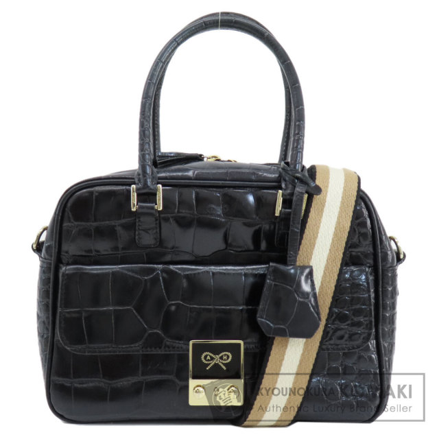 Anya Hindmarch アニヤ・ハインドマーチ 型押し 2WAY ハンドバッグ  