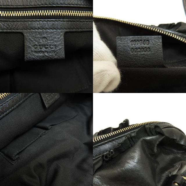 GUCCI グッチ 189848 フリル ハンドバッグ レザー レディース ブランド