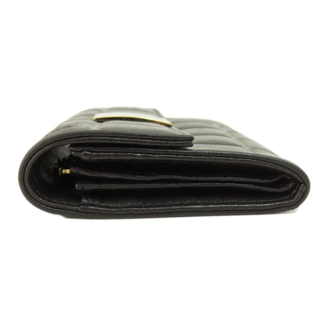 CHANEL シャネル チョコバー ゴールド金具 二つ折り財布（小銭入れあり 