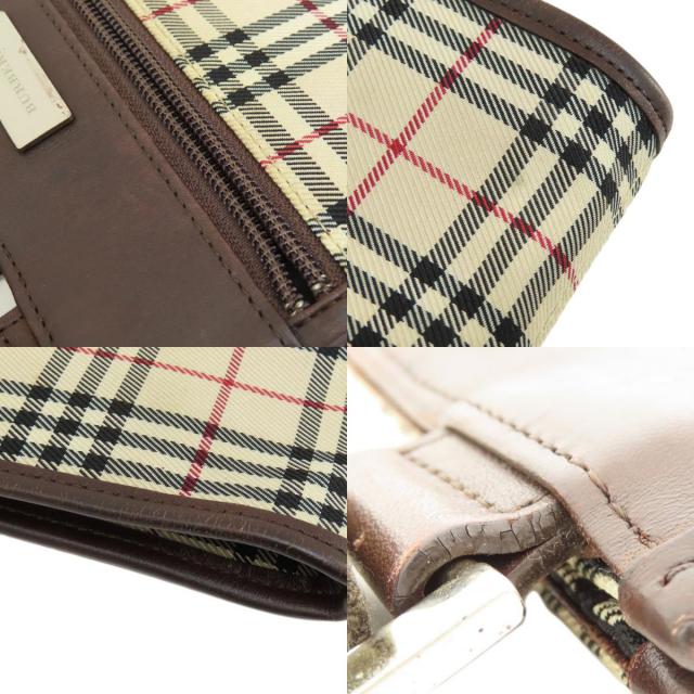 【美品】Burberryバーバリー ショルダーバッグ ノバチェック　キャンバス BURBERRY】バーバリー ショルダーバッグ ノバチェック