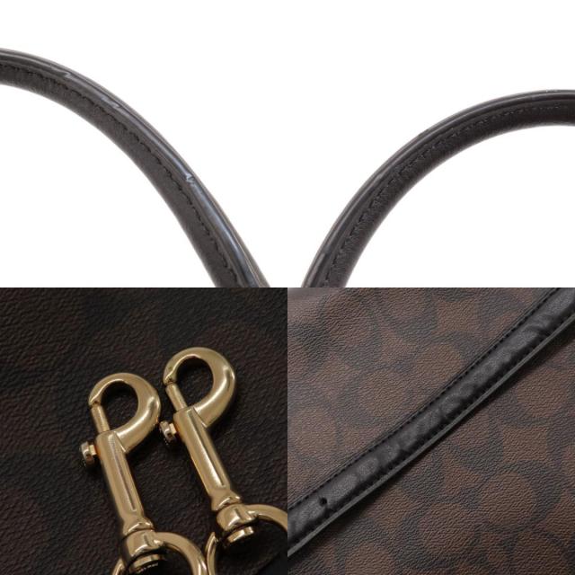美品 COACH コーチ 83607 シグネチャー PVC×レザー COACH コーチ ハンドバッグ 83607 シグネチャー 2wayバッグ