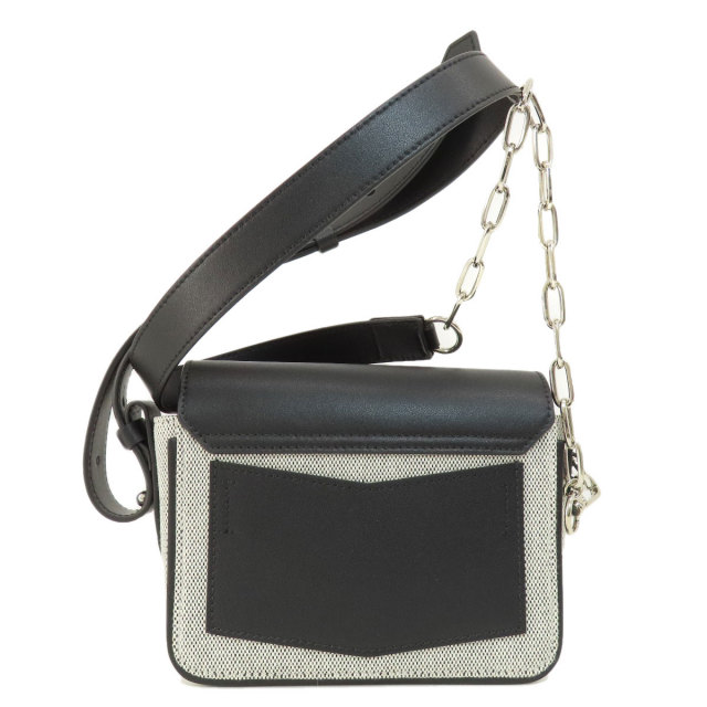 GIVENCHY ジバンシー ロゴ ショルダーバッグ キャンバス/レザー レディース 