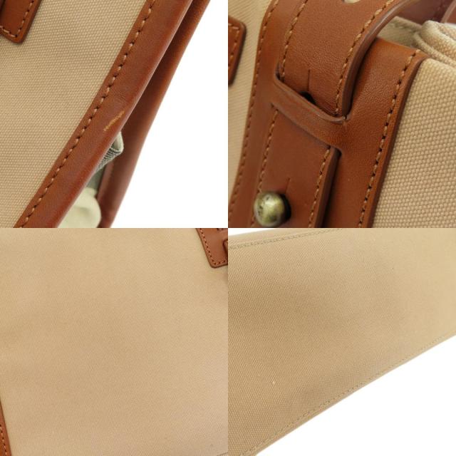 BURBERRY バーバリー ロゴ ハンドバッグ キャンバス レディース