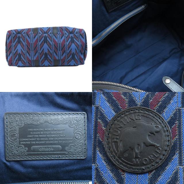 ハンティングワールド ボストンバッグ ロゴ