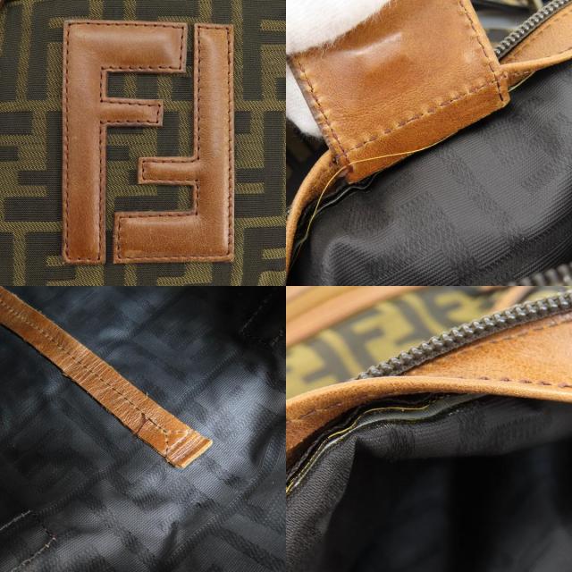 FENDI フェンディ ズッカ柄 ショルダーバッグ キャンバス レディース 