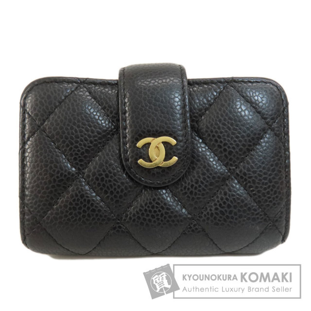 CHANEL シャネル マトラッセ ココマーク カードケース ゴールド
