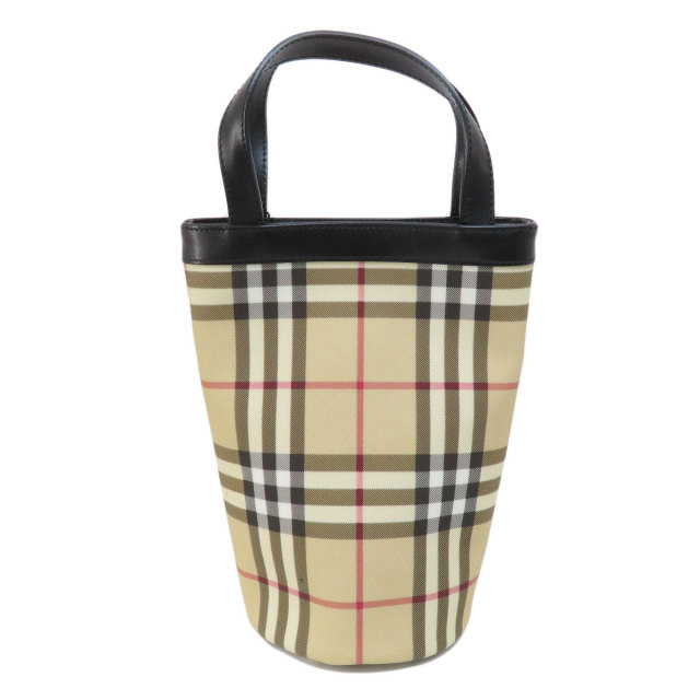 BURBERRY バーバリー ノバチェック ハンドバッグ PVC レディース
