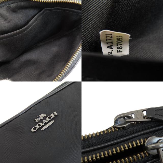 COACH コーチ F87093 ロゴ ショルダーバッグ ナイロン素材 レディース