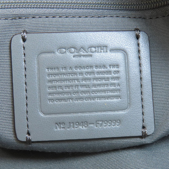 COACH コーチ F79999 ロゴ 2WAY ハンドバッグ レザー/スウェード 