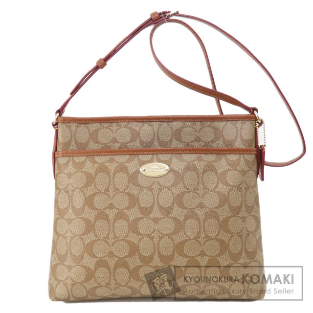 COACH コーチ F34938 シグネチャー ショルダーバッグ PVC レディース  