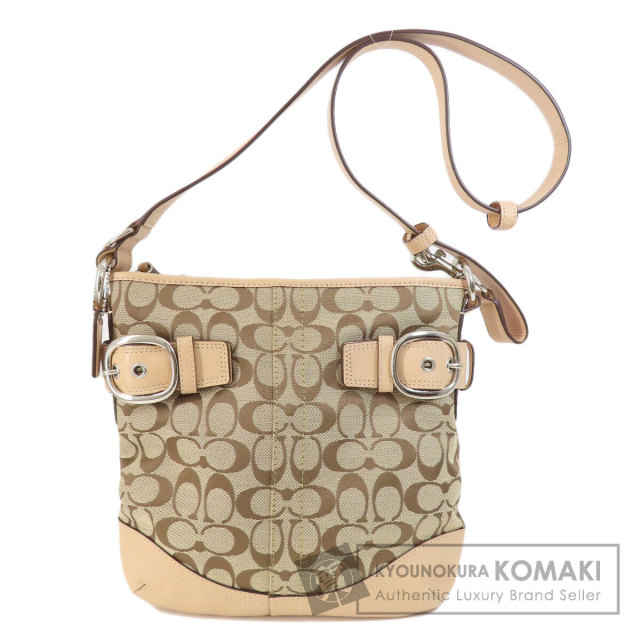 COACH コーチ F19682 シグネチャー ショルダーバッグ キャンバス 