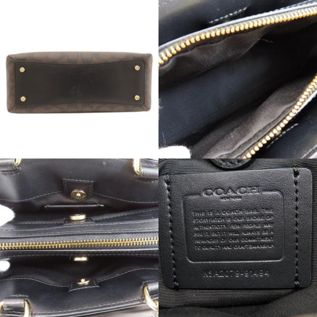 COACH コーチ 91494 シグネチャー 2WAY ハンドバッグ PVC レディース