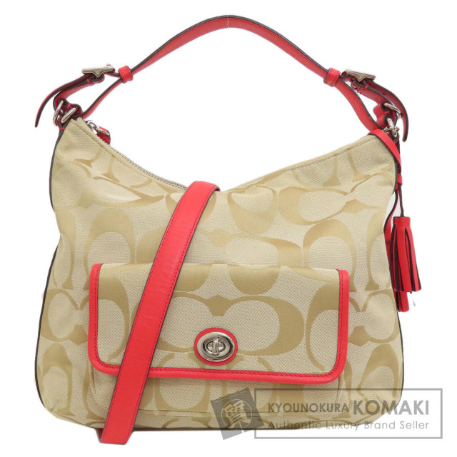 COACH コーチ 22392 シグネチャー 2WAY ショルダーバッグ キャンバス 
