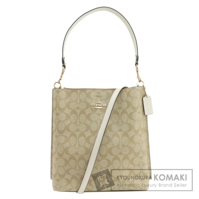 COACH コーチ CA561 シグネチャー 2WAY ショルダーバッグ PVC 