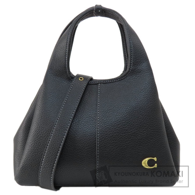 COACH CM545 2WAY黒レザーハンドバッグ COACH コーチ CM545 ラナ 2WAY ハンドバッグ レザー レディース